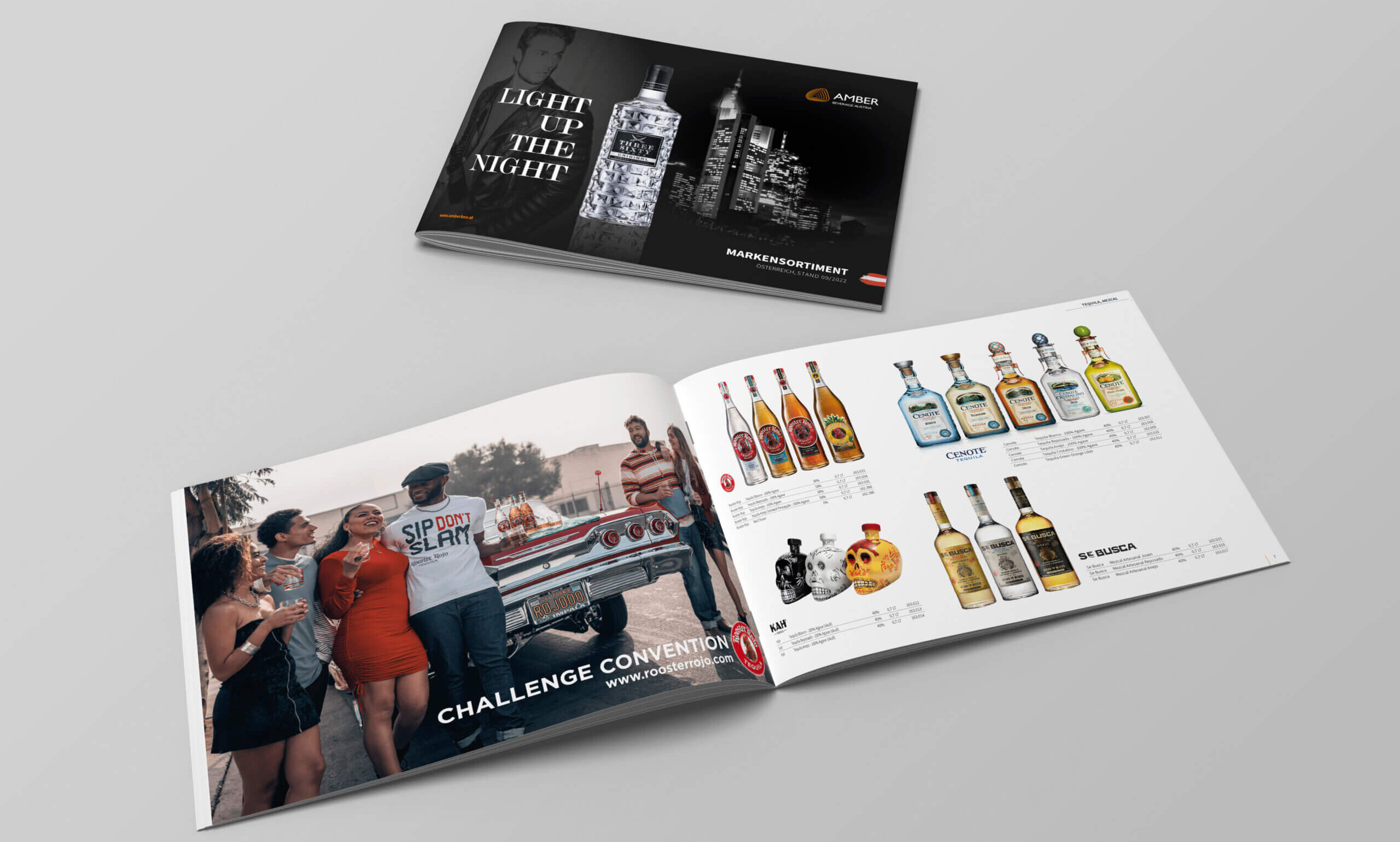 Grafikvielfalt für Amber Beverage Austria